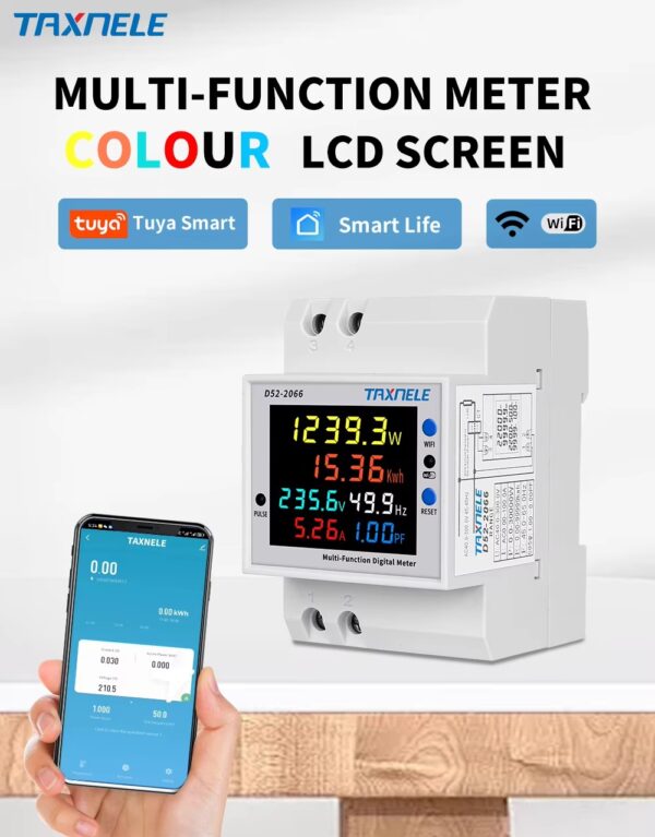 WiFi Digital Energy Meter ((D52-2066) ) Taxnele