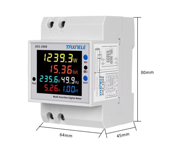 WiFi Digital Energy Meter ((D52-2066) ) Taxnele