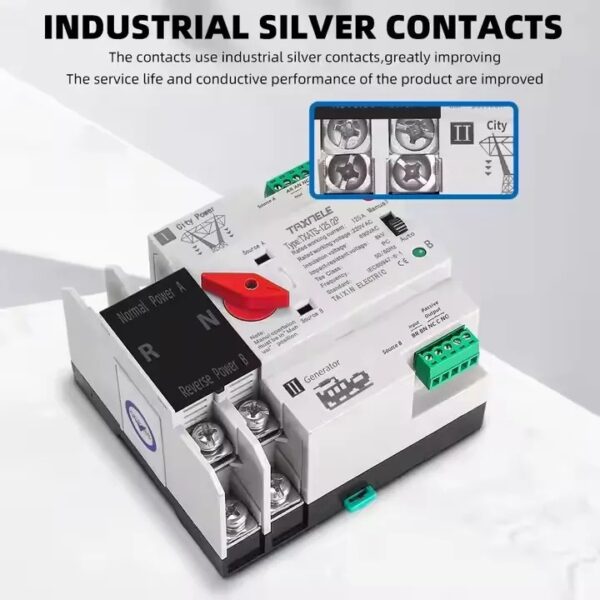 Automatic Transfer Switch (ATS) 125A 2P) Taxnele